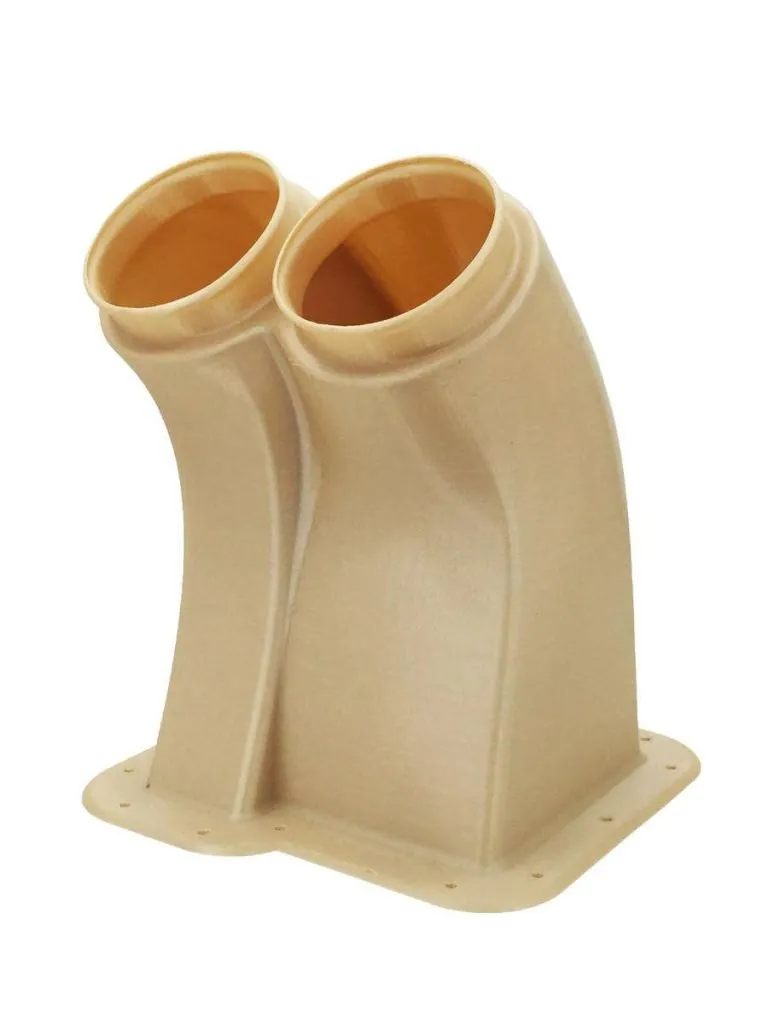 Twin-port automotive intake duct printed in FDM