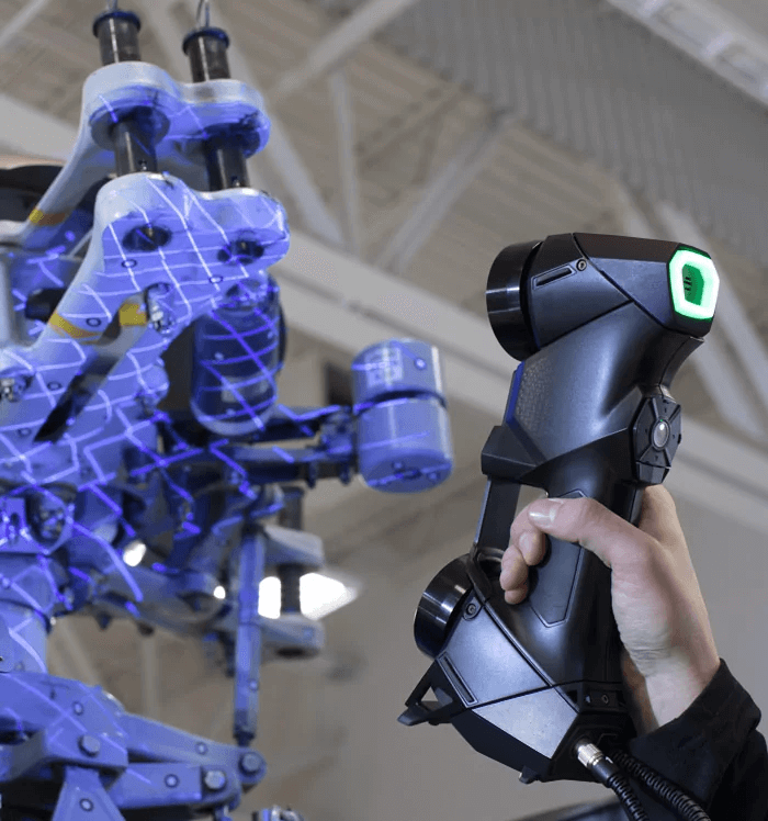 HandySCAN BLACK Series measuring an industrial assembly