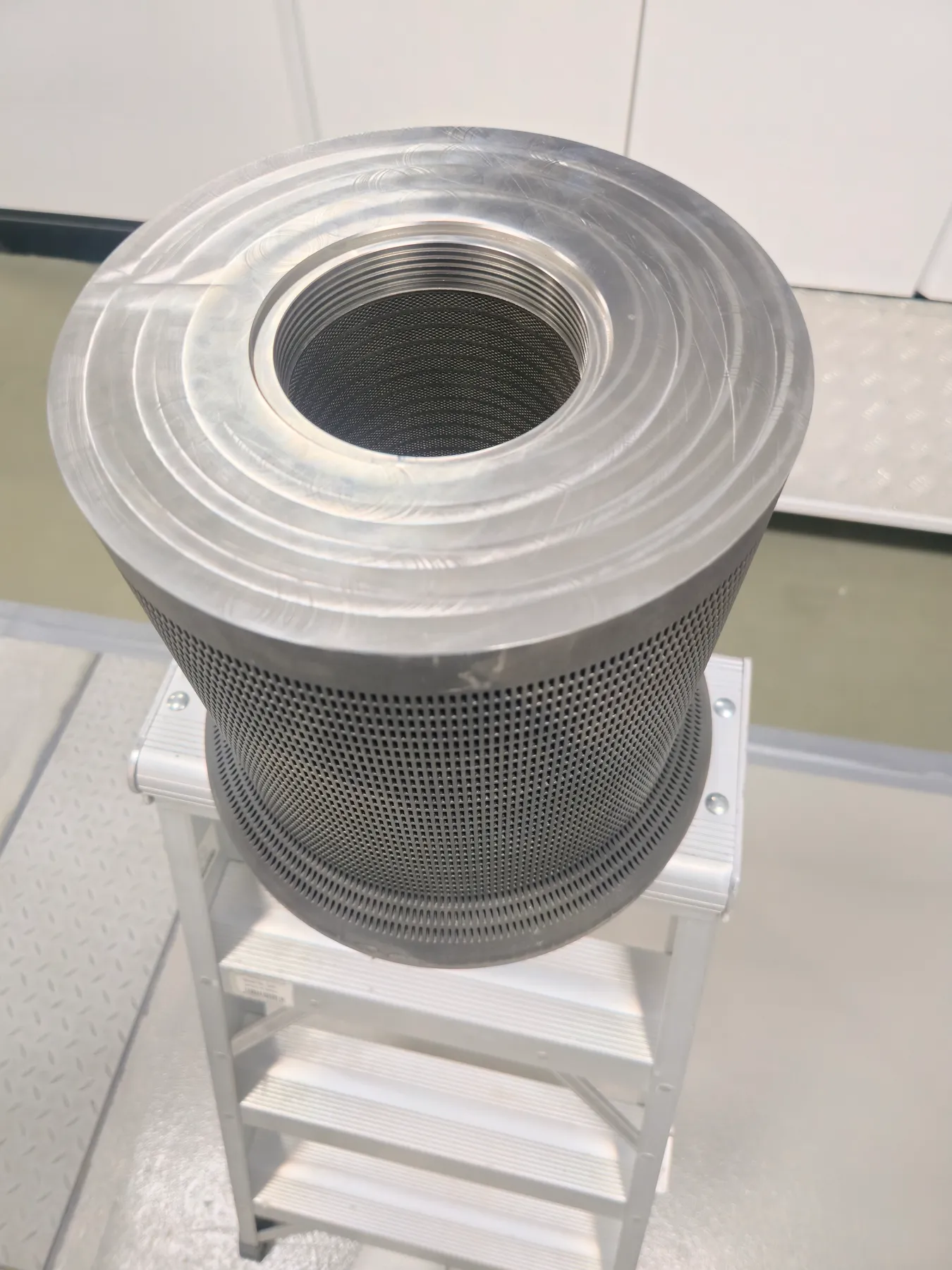 Metal labyrinth valve cage printed by Paradigm 3D for valve internals